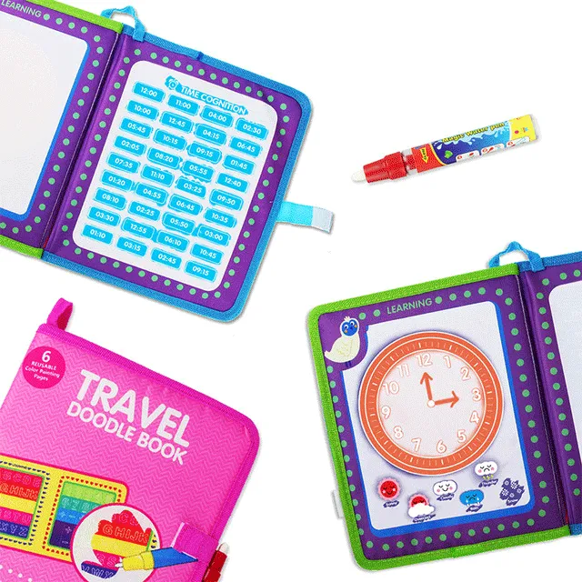 23.5 * 21cm portable water drawing book and magic pen reusable Doodle book painting board for coloring educational toys for children