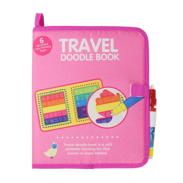 23.5 * 21cm portable water drawing book and magic pen reusable Doodle book painting board for coloring educational toys for children