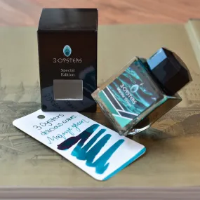 3 Oysters Marine Green Ink Bottle