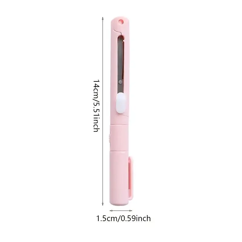 3-Pack: 2-in-1 Pen Style Scissors with Paper Cutter