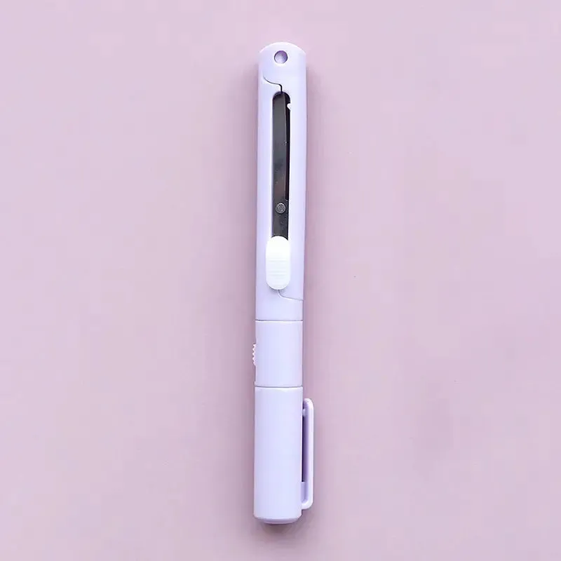 3-Pack: 2-in-1 Pen Style Scissors with Paper Cutter