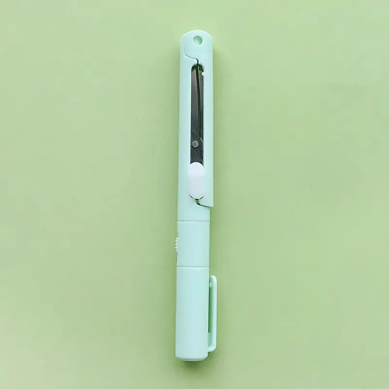 3-Pack: 2-in-1 Pen Style Scissors with Paper Cutter