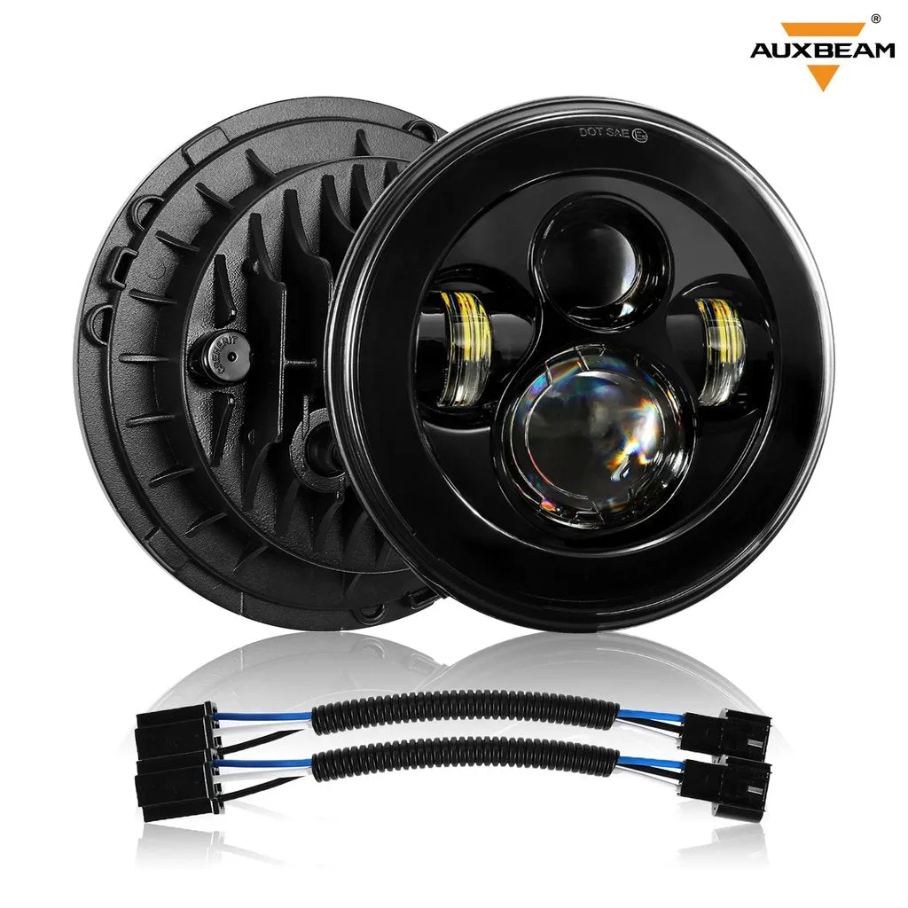 7'' LED Headlight Replacement   4'' LED Fog Light   LED Smoke Tail Light   Front Turn Signal & Fender Flares Side Marker Light for Jeep Wrangler JK
