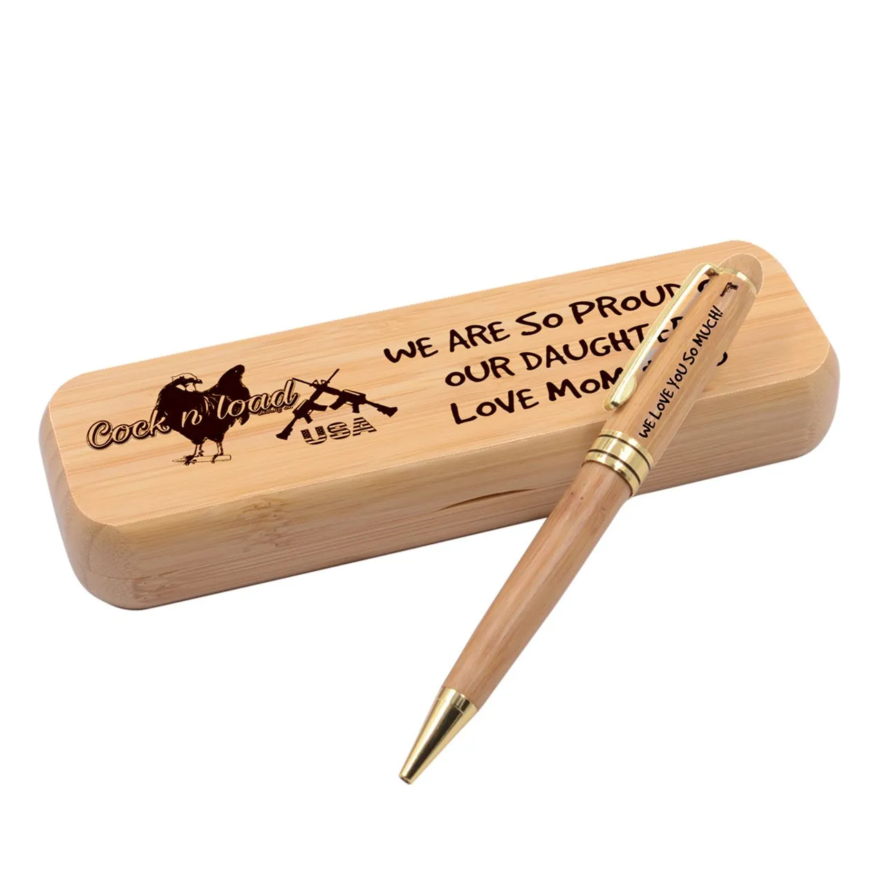 #70 cocknload  we are so proud of our daughter Alderwood Pen Set