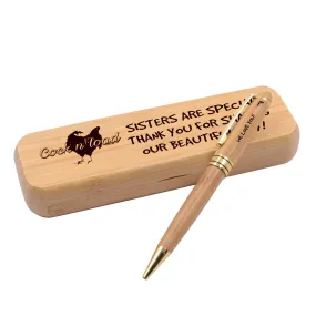 #70 cocknload wedding for a sister Alderwood Pen Set