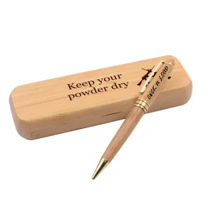 #70 keep you powder dry Alderwood Pen Set
