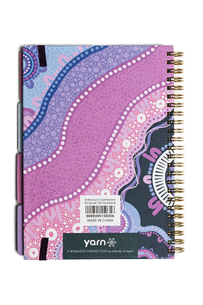 A Woman's Connection A5 Spiral Tab Notebook