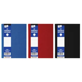 A5 Ruled Hardback Notebook - Assorted Colour Journal Diary Lined Paper