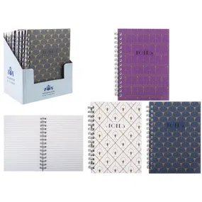 A5 Spiral Bound Notebook - Assorted Design Writing Journal School Office Stationery
