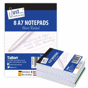 A7 Lined Notebooks - 8 Pack Compact Portable Stationery Writing Journal