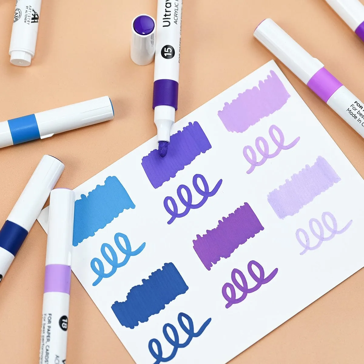 Acrylic Marker 24 Color Set - Vol. 1