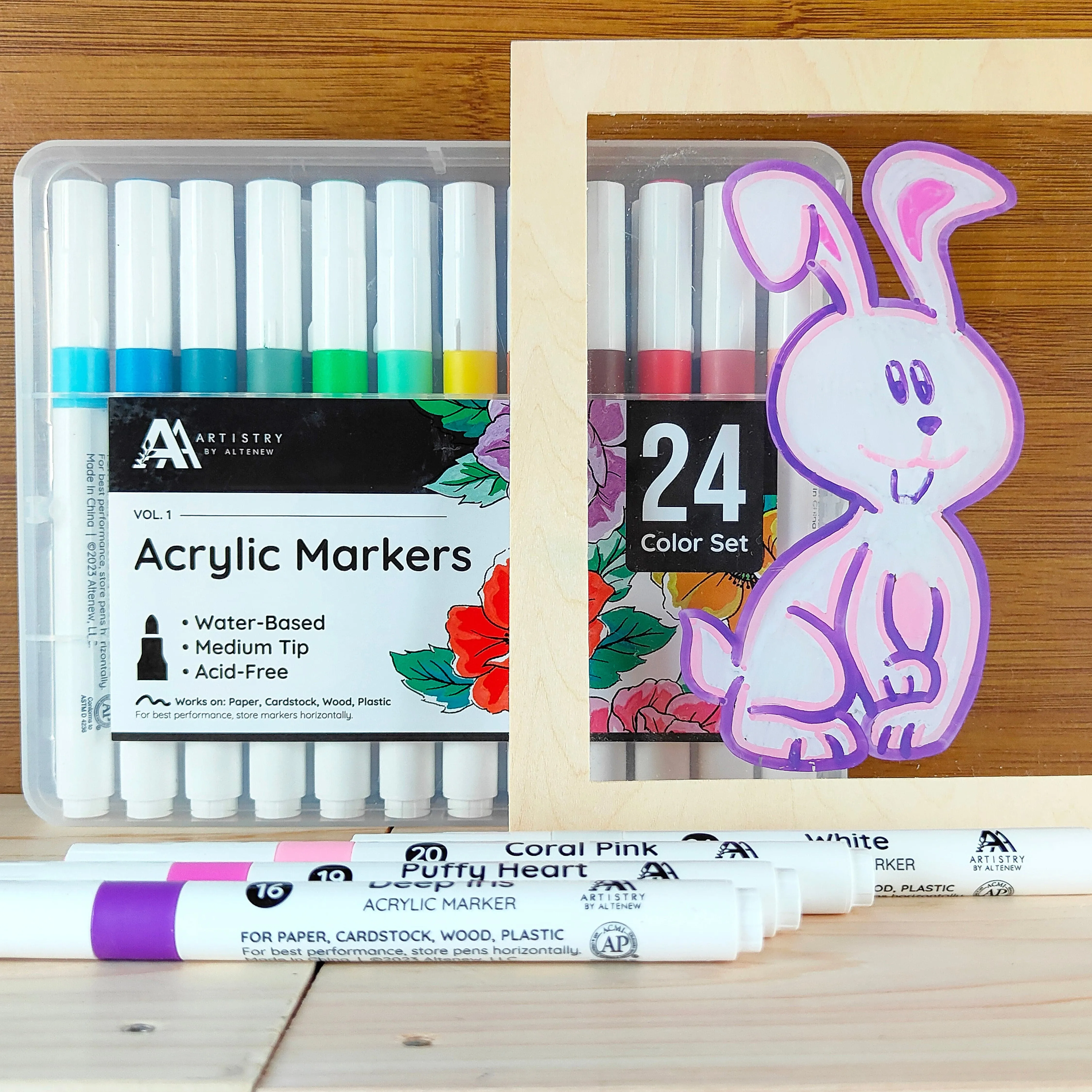 Acrylic Marker 24 Color Set - Vol. 1