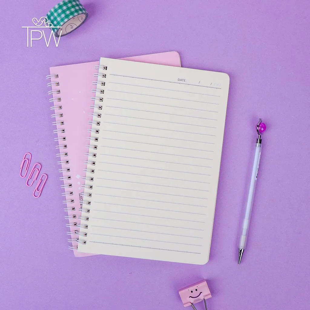 Aesthetic Girl A5 Spiral Notebook