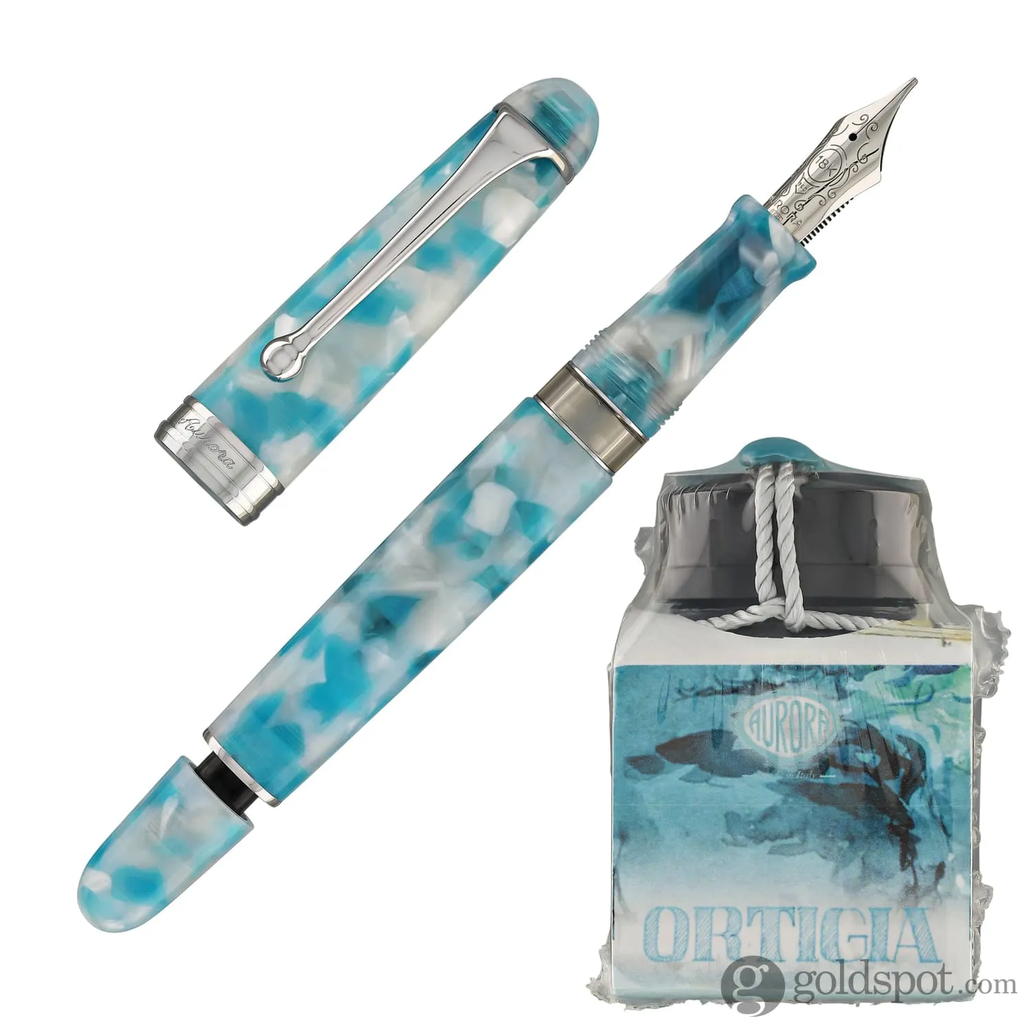 Aurora 888 Fountain Pen in Ortigia -18K Gold - Limited Edition