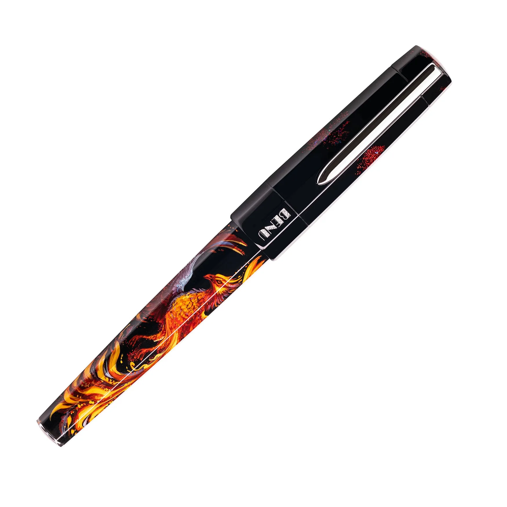 Benu Euphoria Handpainted Fountain Pen in Phoenix Rising LE