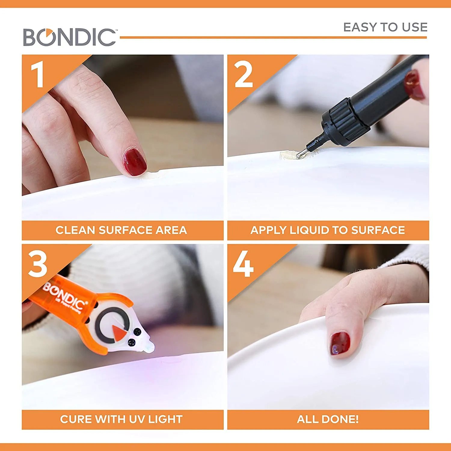 Bondic® - Refill 10 x 4 Gram - The Original Worlds First Liquid Plastic Welder