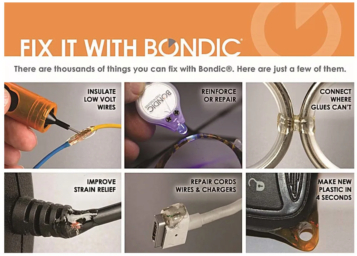 Bondic® - Refill 10 x 4 Gram - The Original Worlds First Liquid Plastic Welder