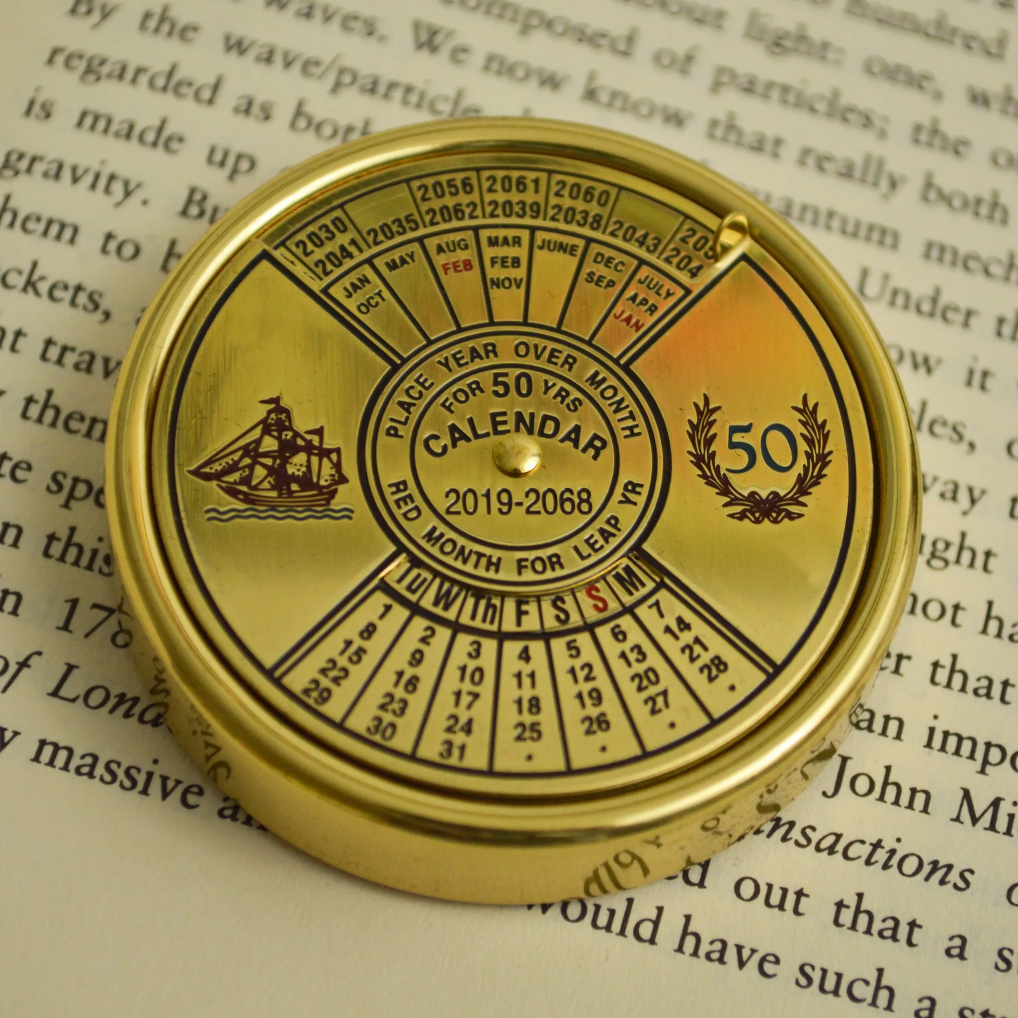 Brass Base Perpetual Calendar