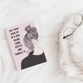 Bun and Coffee  Softcover Notebook