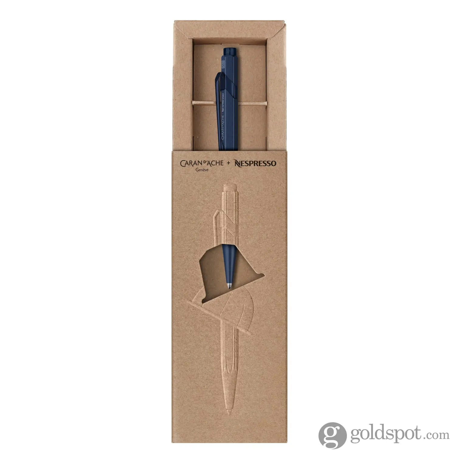 Caran d'Ache 849 Nespresso Ballpoint Pen in Metallic Blue