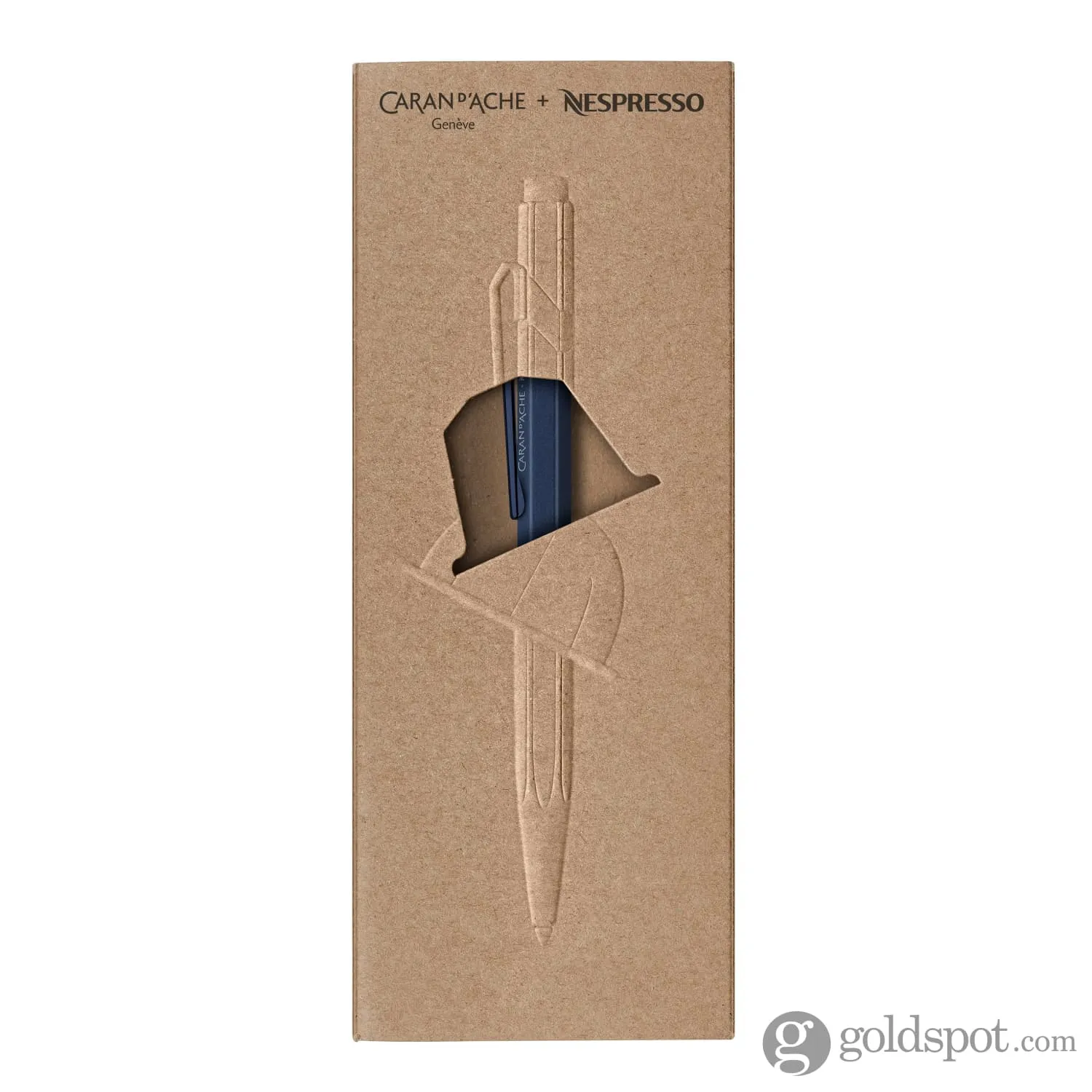 Caran d'Ache 849 Nespresso Ballpoint Pen in Metallic Blue