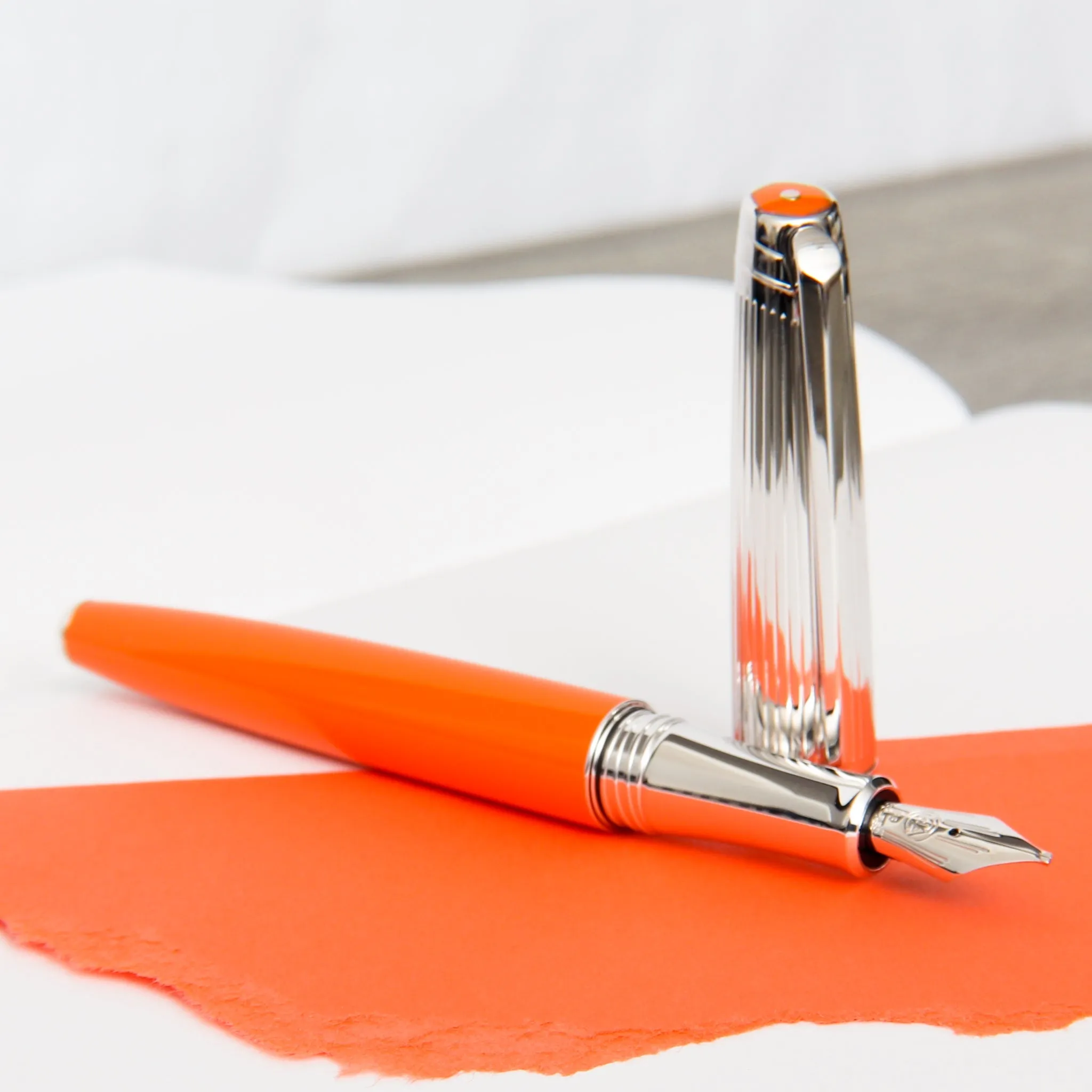 Caran d'Ache Leman Bicolor Saffron Fountain Pen