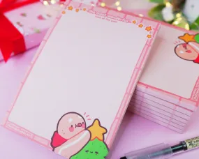 Christmas Gingie Notepad | Cute Holiday Stationery | Festive A6 Memo Pad 🎄