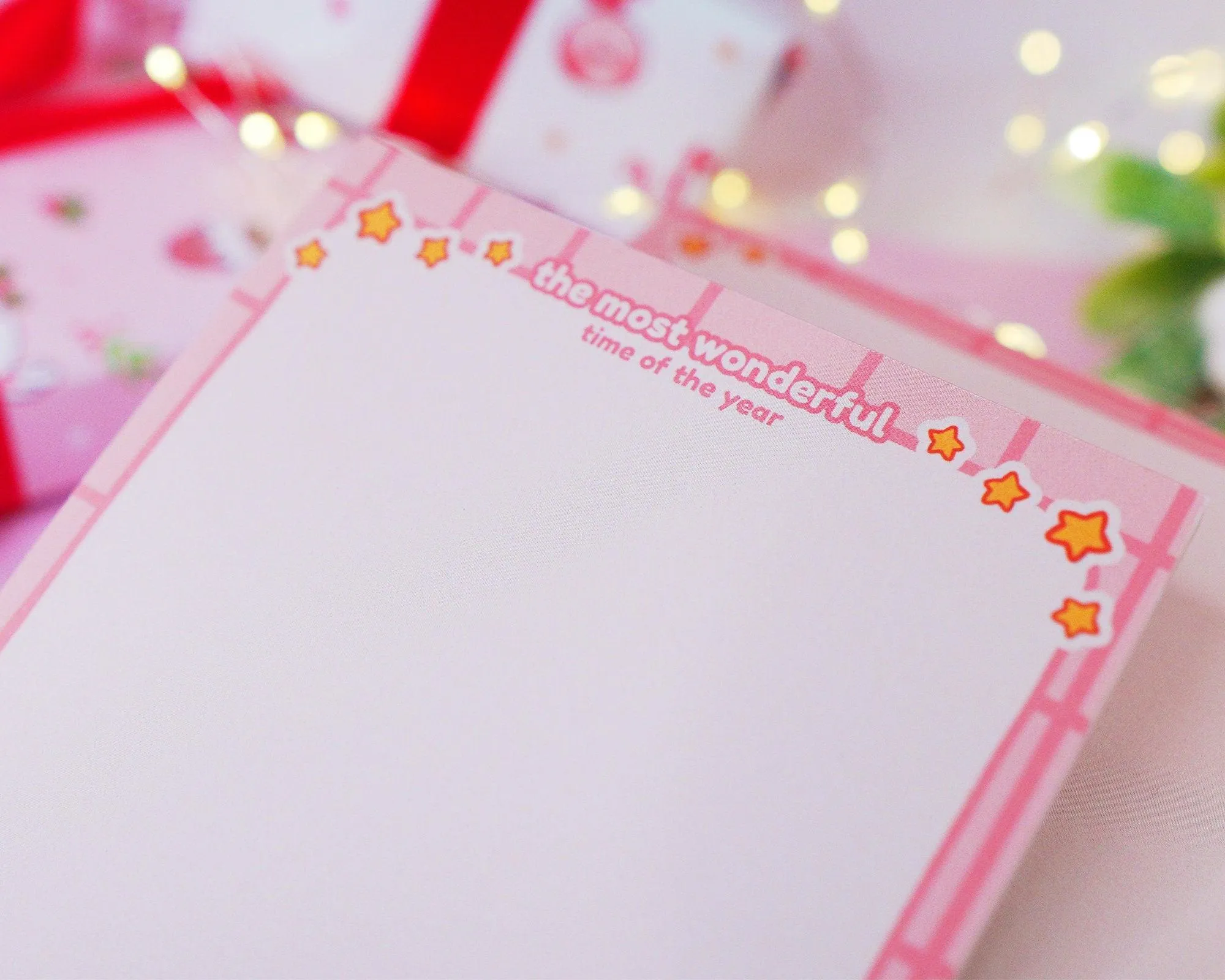 Christmas Gingie Notepad | Cute Holiday Stationery | Festive A6 Memo Pad 🎄
