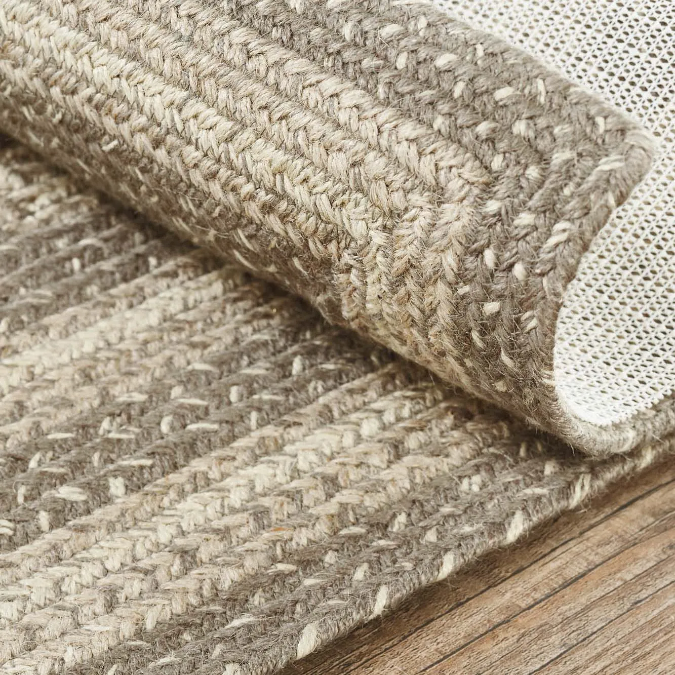 Cobblestone Jute Rug Rect w/ Pad 60x96