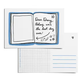 Color-in Diary Postcard Pack