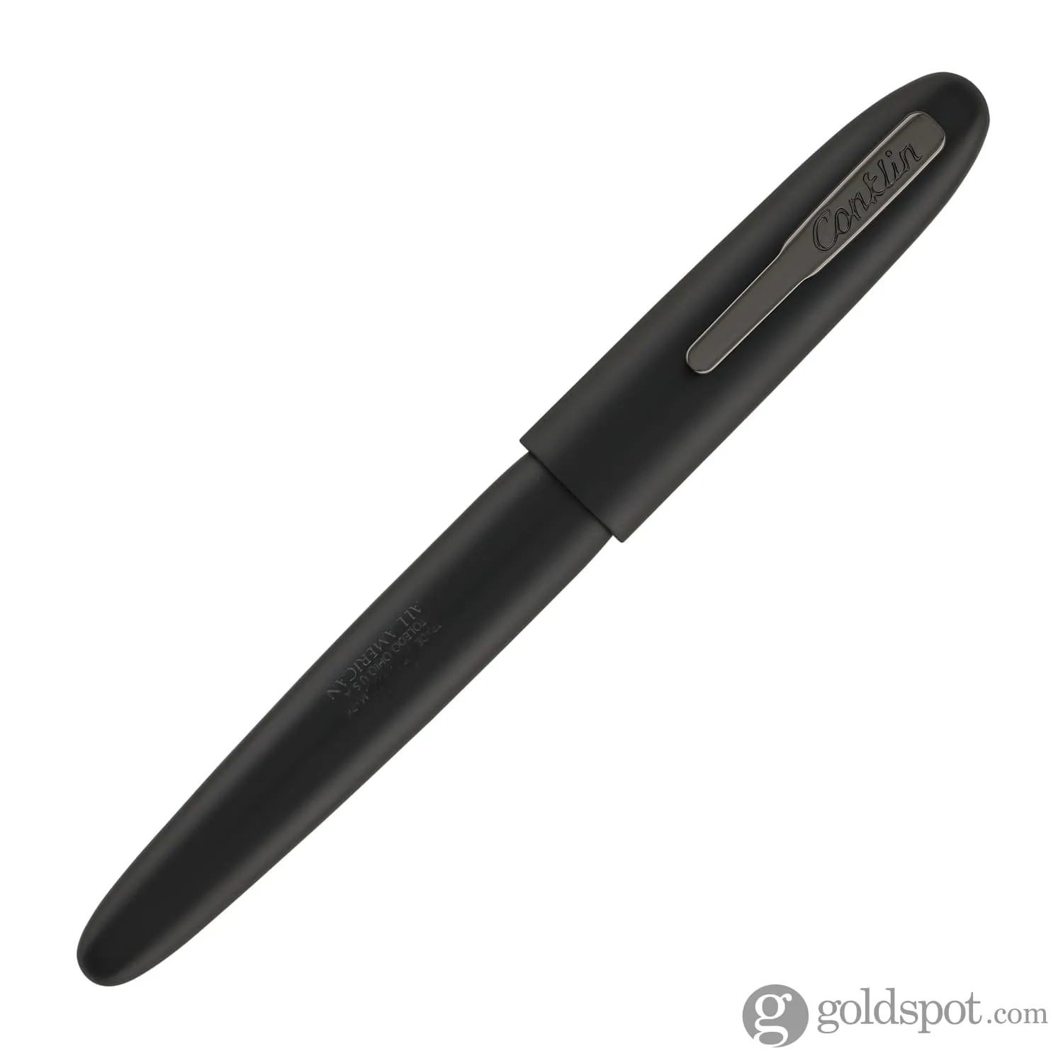 Conklin All American Fountain Pen in Matte Black with Gunmetal Trim