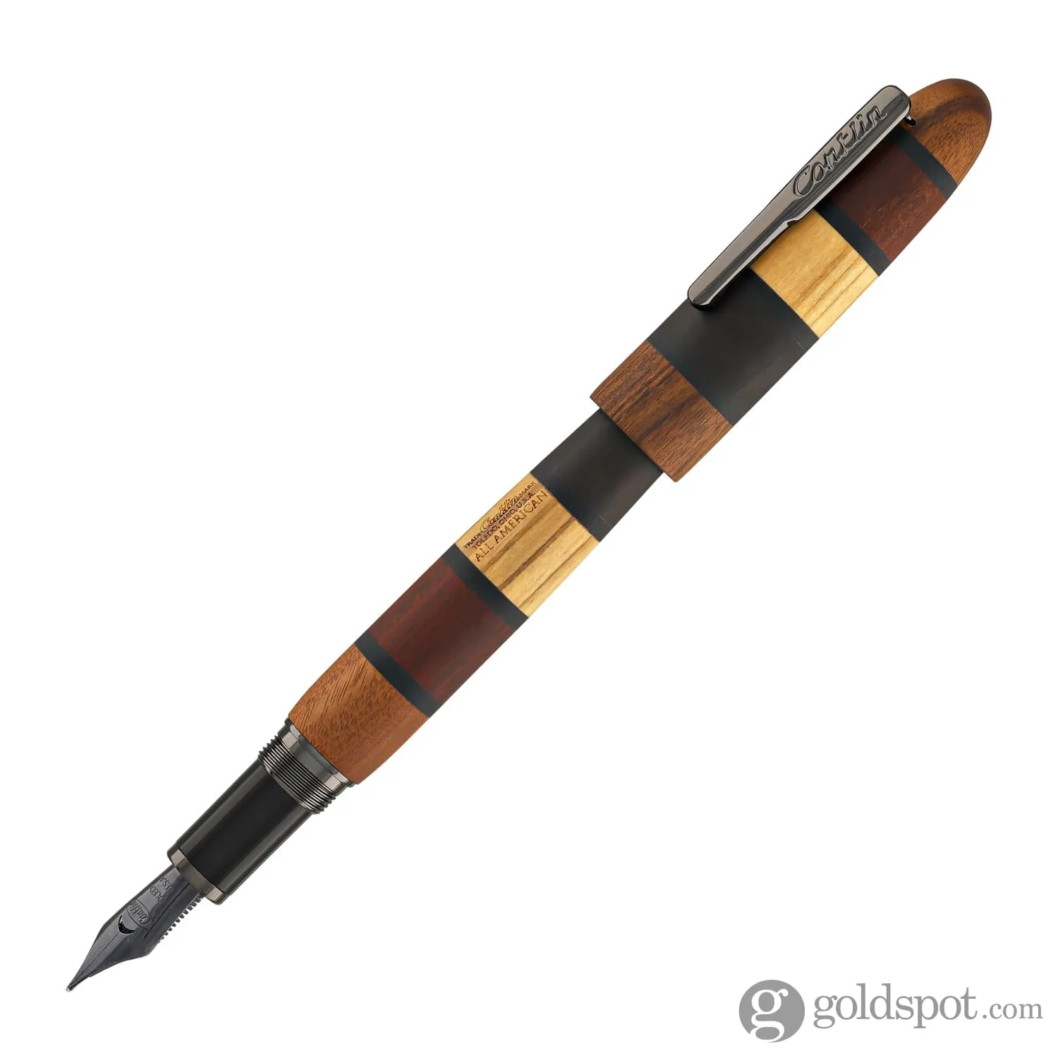 Conklin All American Fountain Pen in Quad Wood