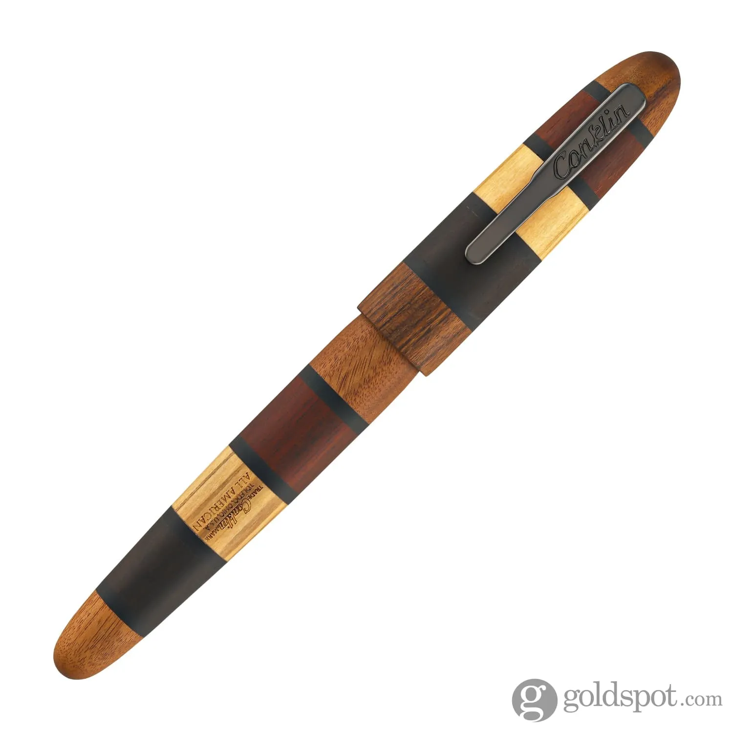 Conklin All American Fountain Pen in Quad Wood