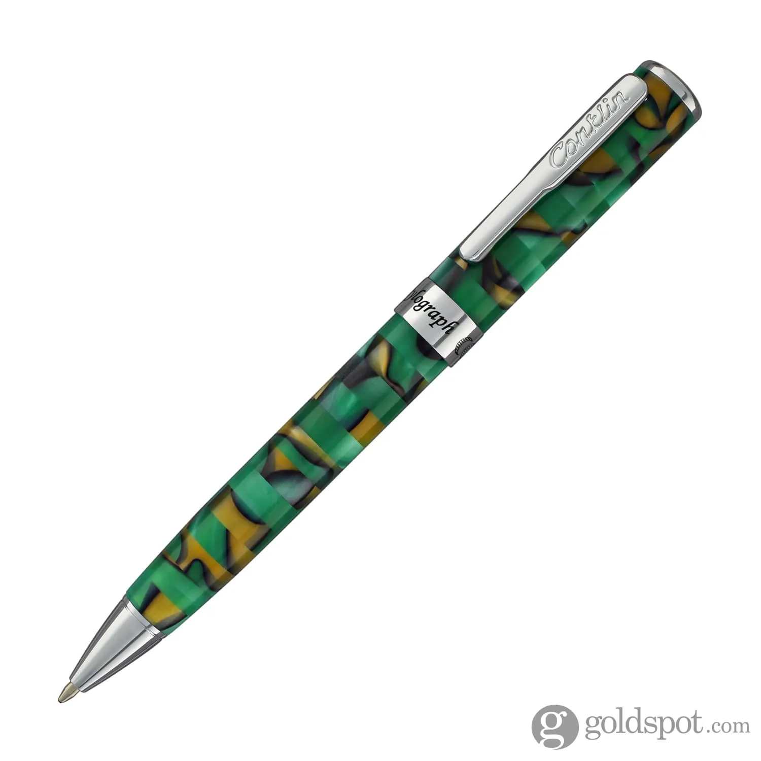 Conklin Stylograph Mosaic Ballpoint Pen in Green/Brown