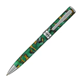 Conklin Stylograph Mosaic Ballpoint Pen in Green/Brown