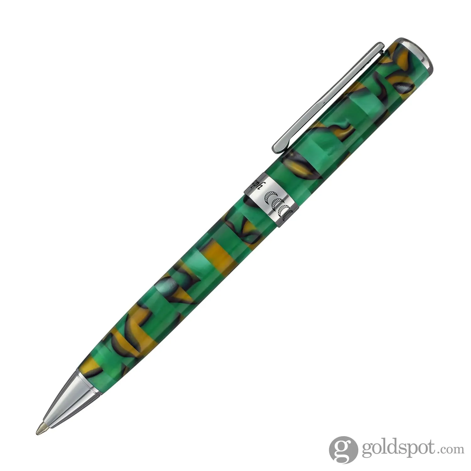 Conklin Stylograph Mosaic Ballpoint Pen in Green/Brown