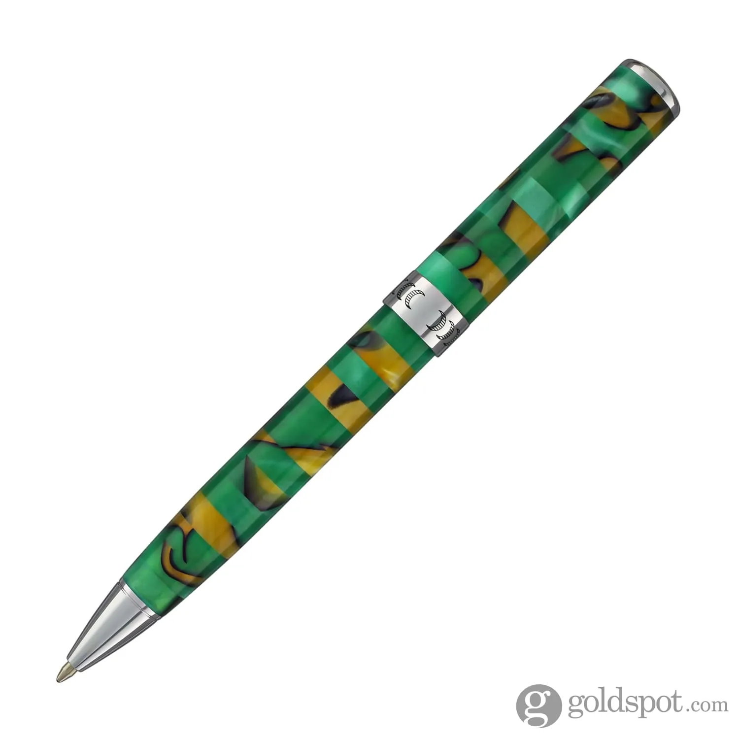 Conklin Stylograph Mosaic Ballpoint Pen in Green/Brown