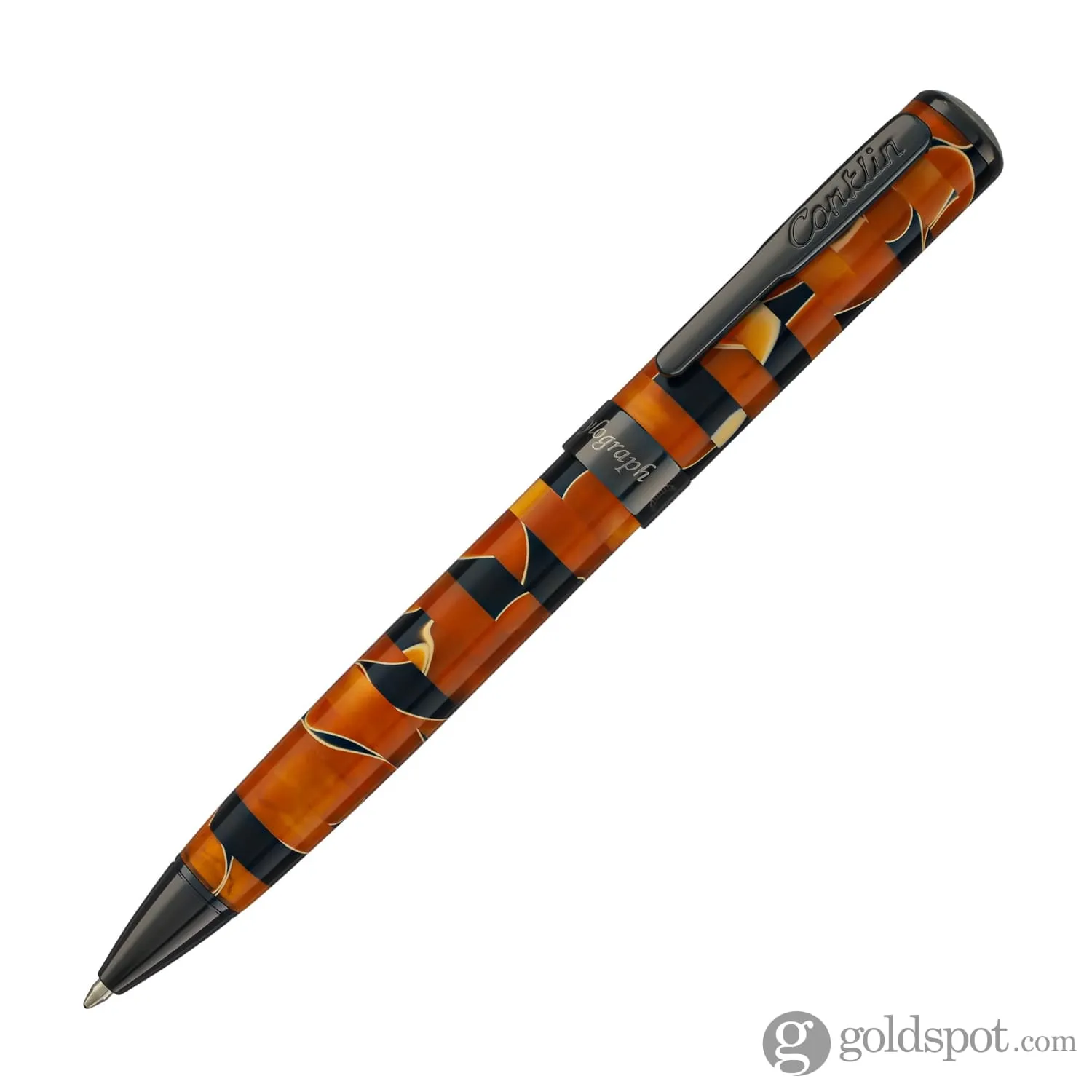 Conklin Stylograph Mosaic Ballpoint Pen in Orange/Black