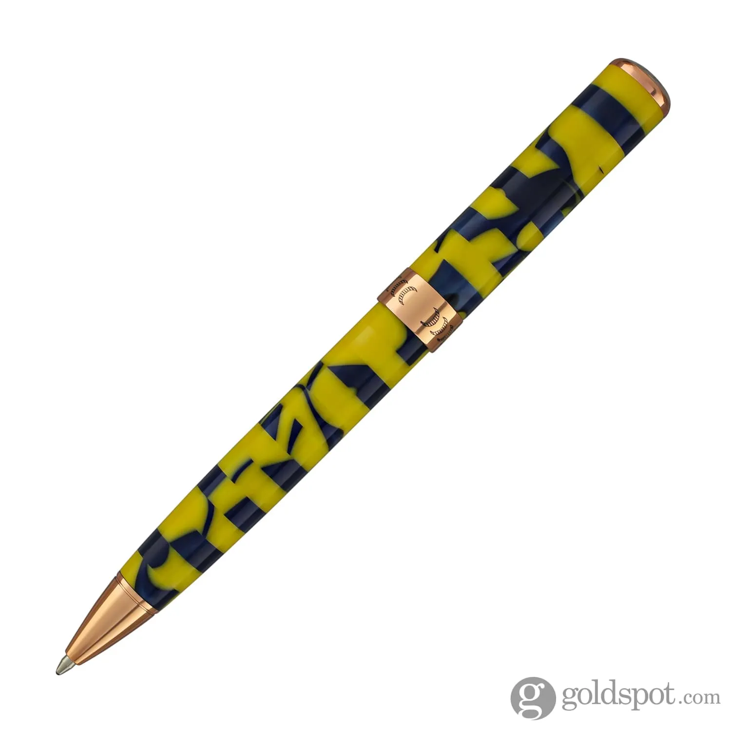 Conklin Stylograph Mosaic Ballpoint Pen in Yellow/Blue