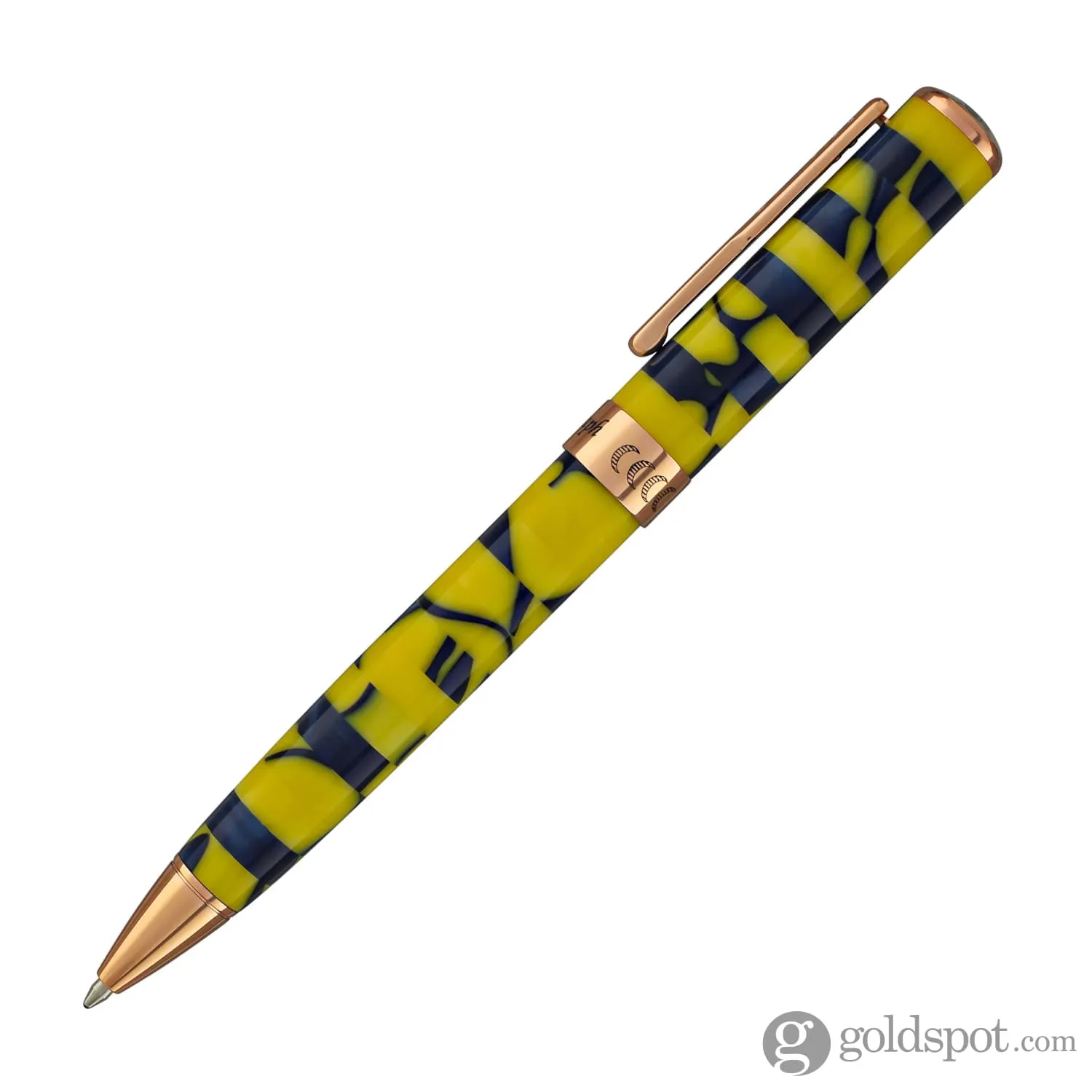 Conklin Stylograph Mosaic Ballpoint Pen in Yellow/Blue
