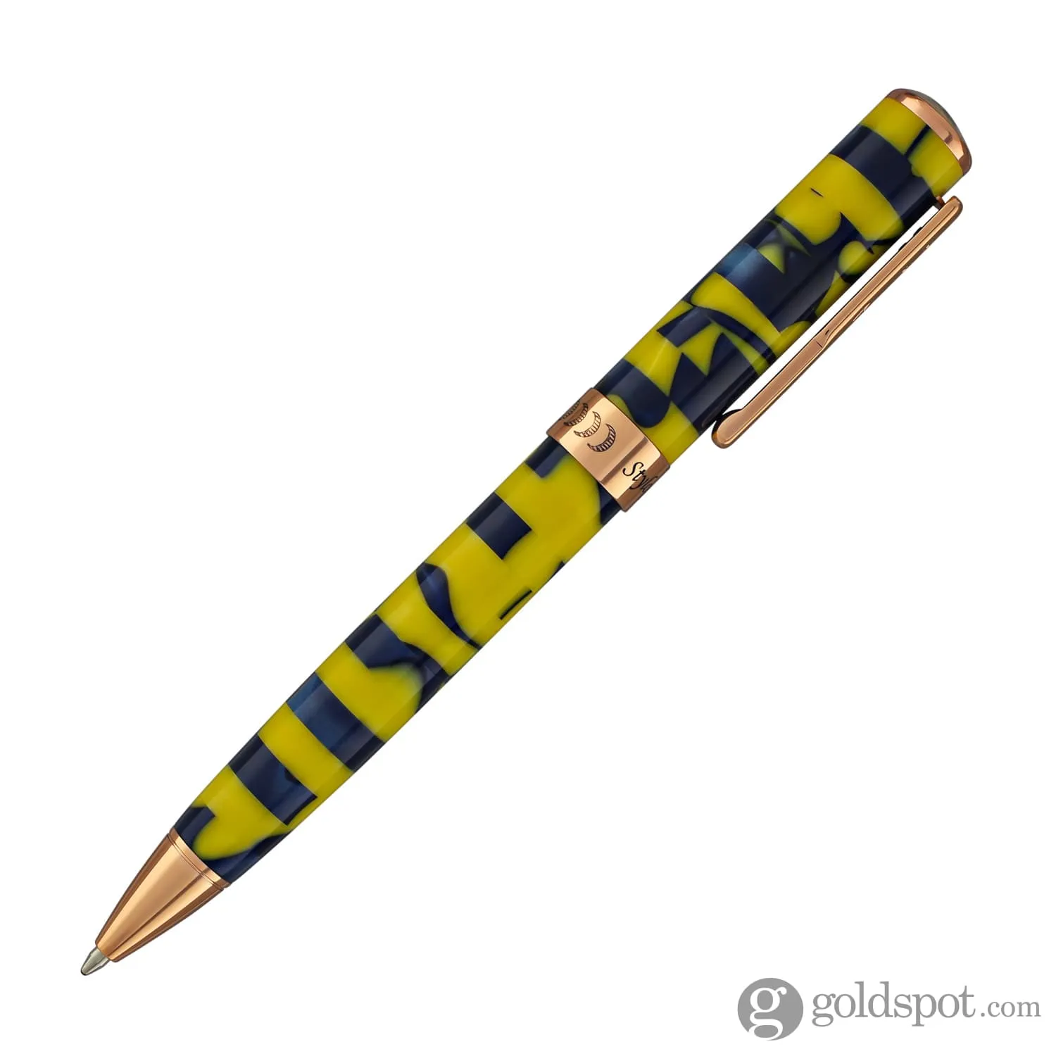 Conklin Stylograph Mosaic Ballpoint Pen in Yellow/Blue