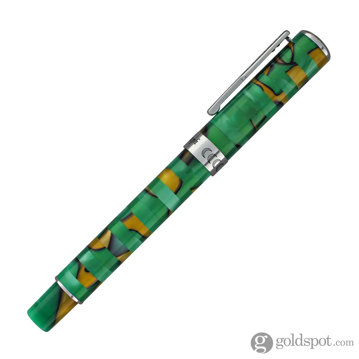 Conklin Stylograph Mosaic Fountain Pen in Green/Brown