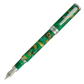 Conklin Stylograph Mosaic Green/Brown Fountain Pen