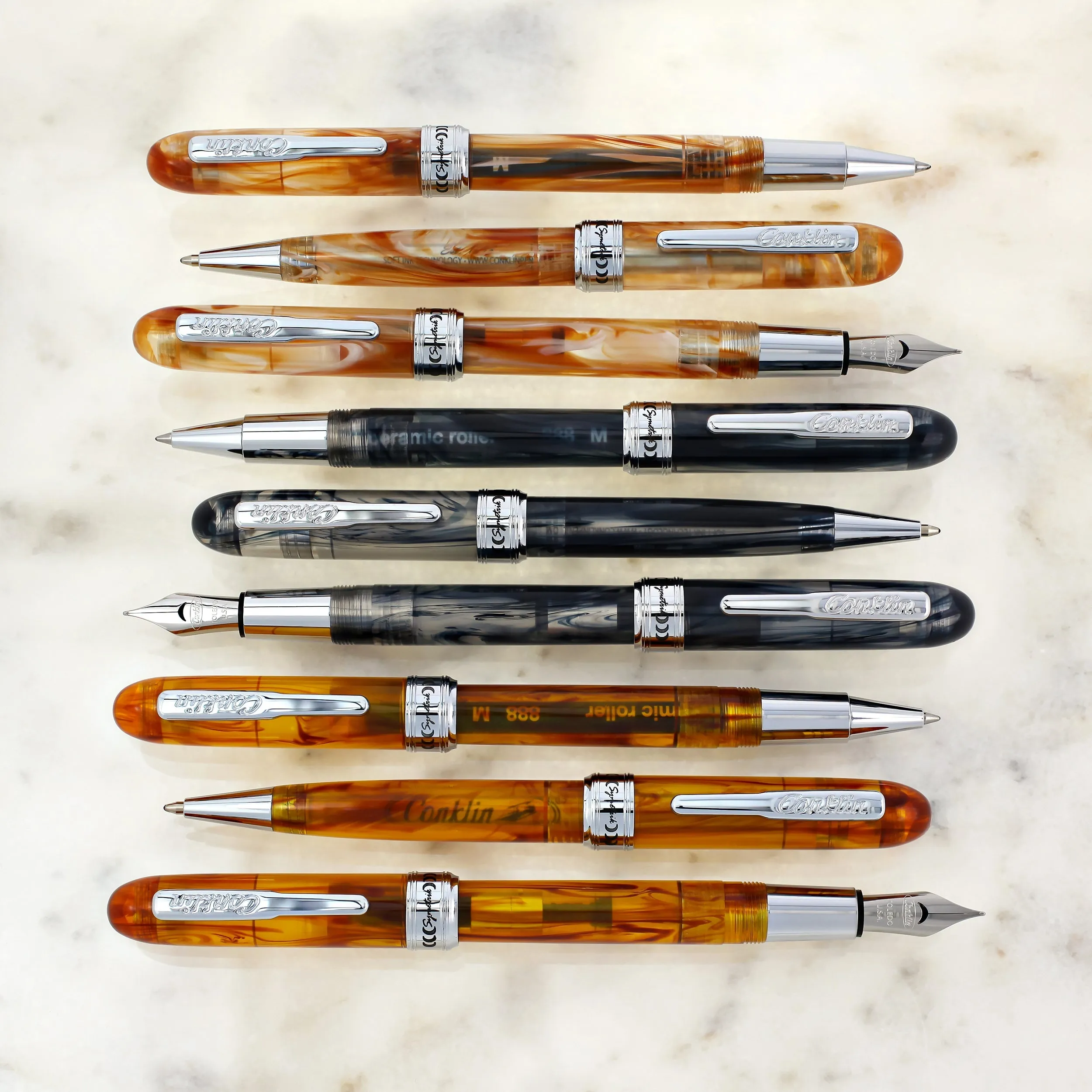 Conklin Symetrik Rollerball Pen in Blue Supernova