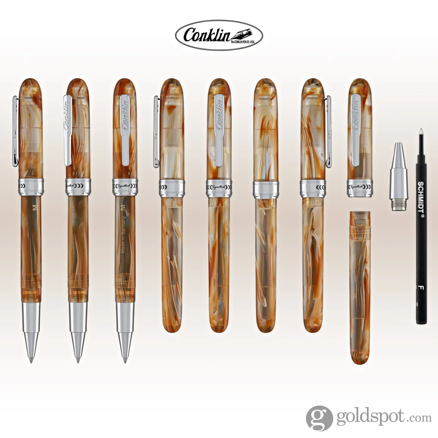 Conklin Symetrik Rollerball Pen in Caramel Sundae