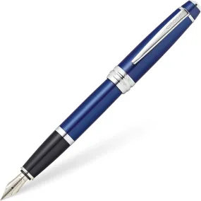 Cross Bailey Fountain Pen in Blue Lacquer - Medium