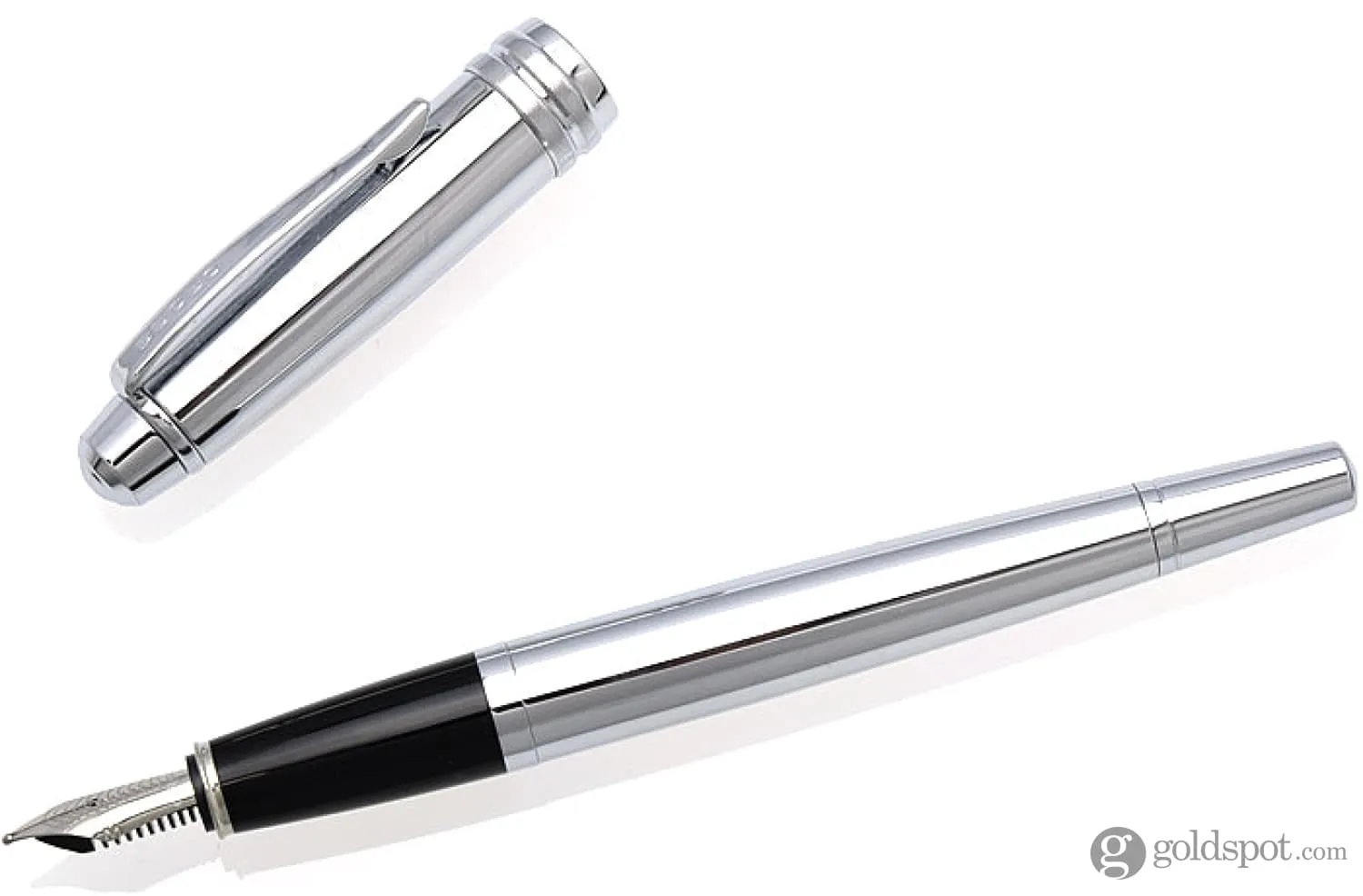 Cross Bailey Fountain Pen in Polished Chrome with Medium Nib