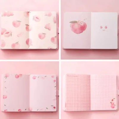 Cute Peach Notebook