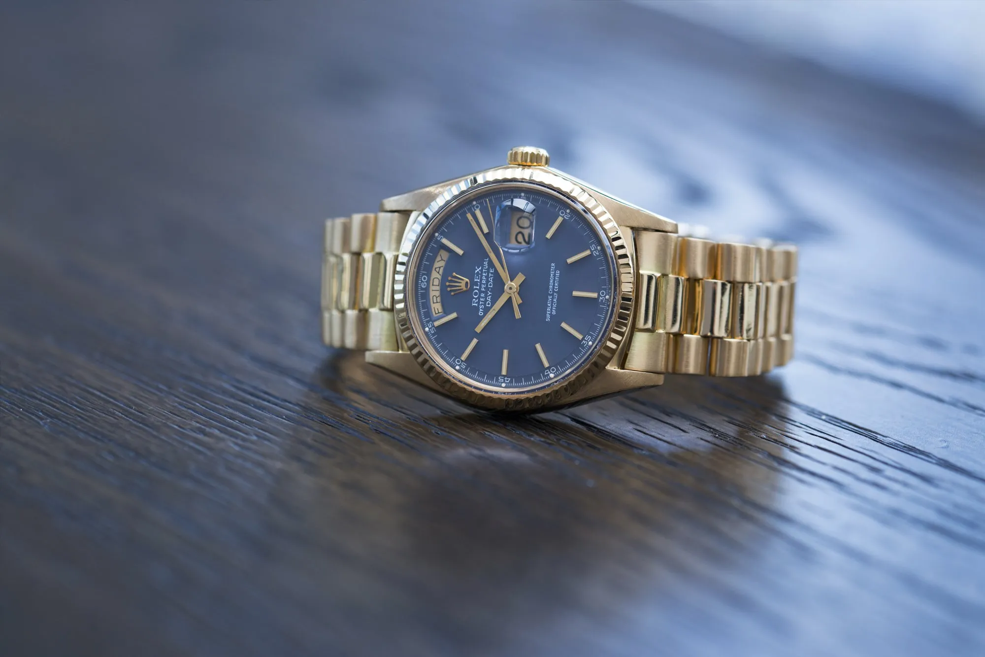 Day-Date 1803 | Blue Dial | Yellow Gold