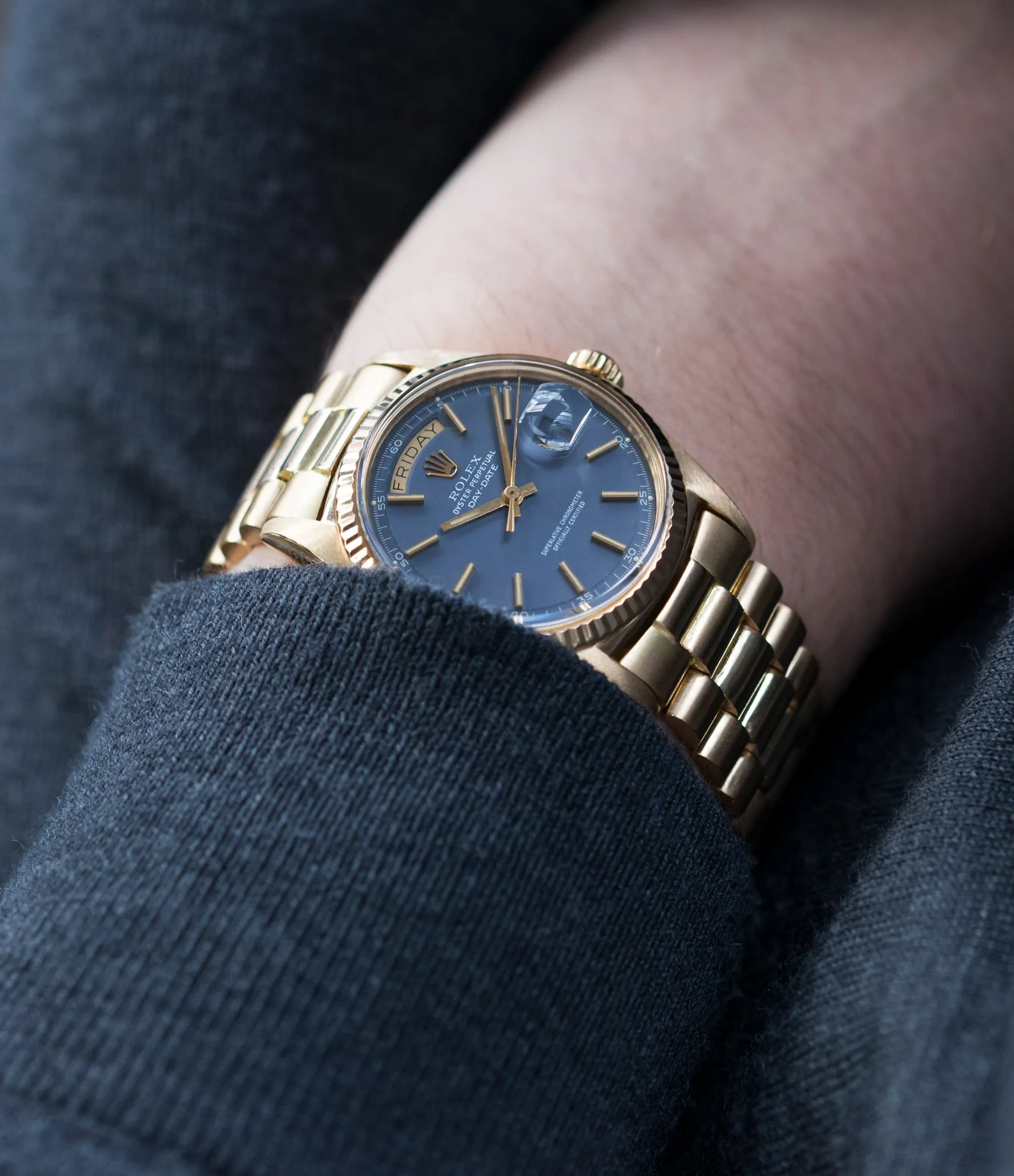 Day-Date 1803 | Blue Dial | Yellow Gold